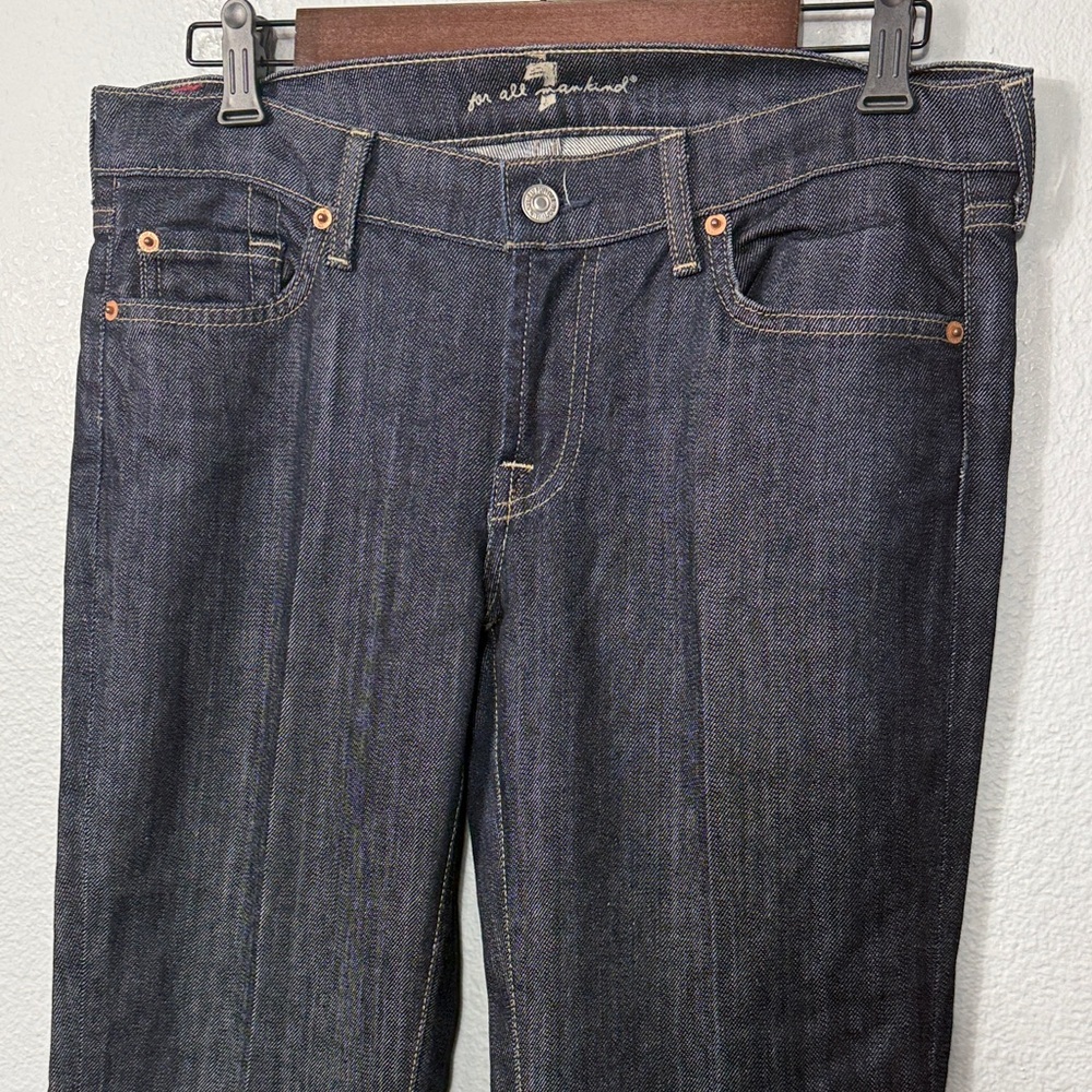 Y2K 7 For All Mankind Women's Dark Indigo Bootcut Leg Jeans